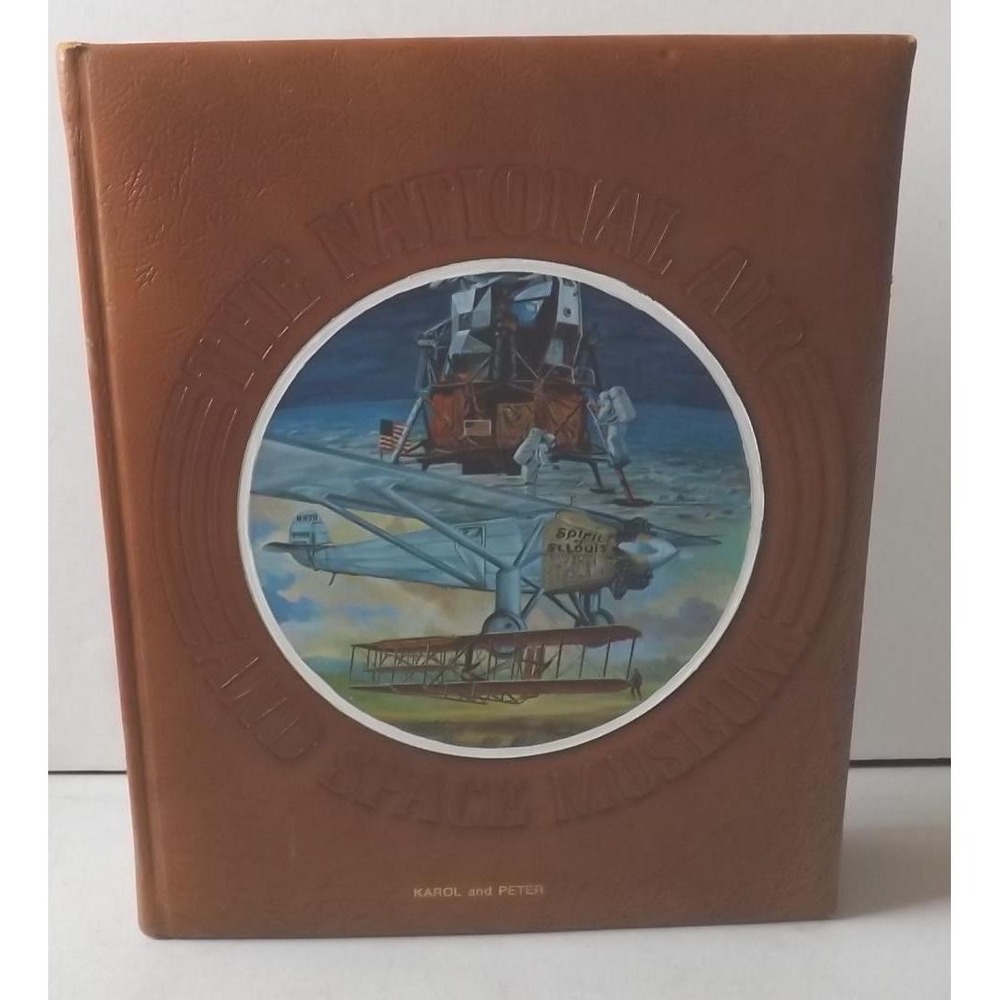 The National Air and Space Museum Leather Book and Foil Prints